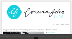Desktop Screenshot of lorenafdezblog.com